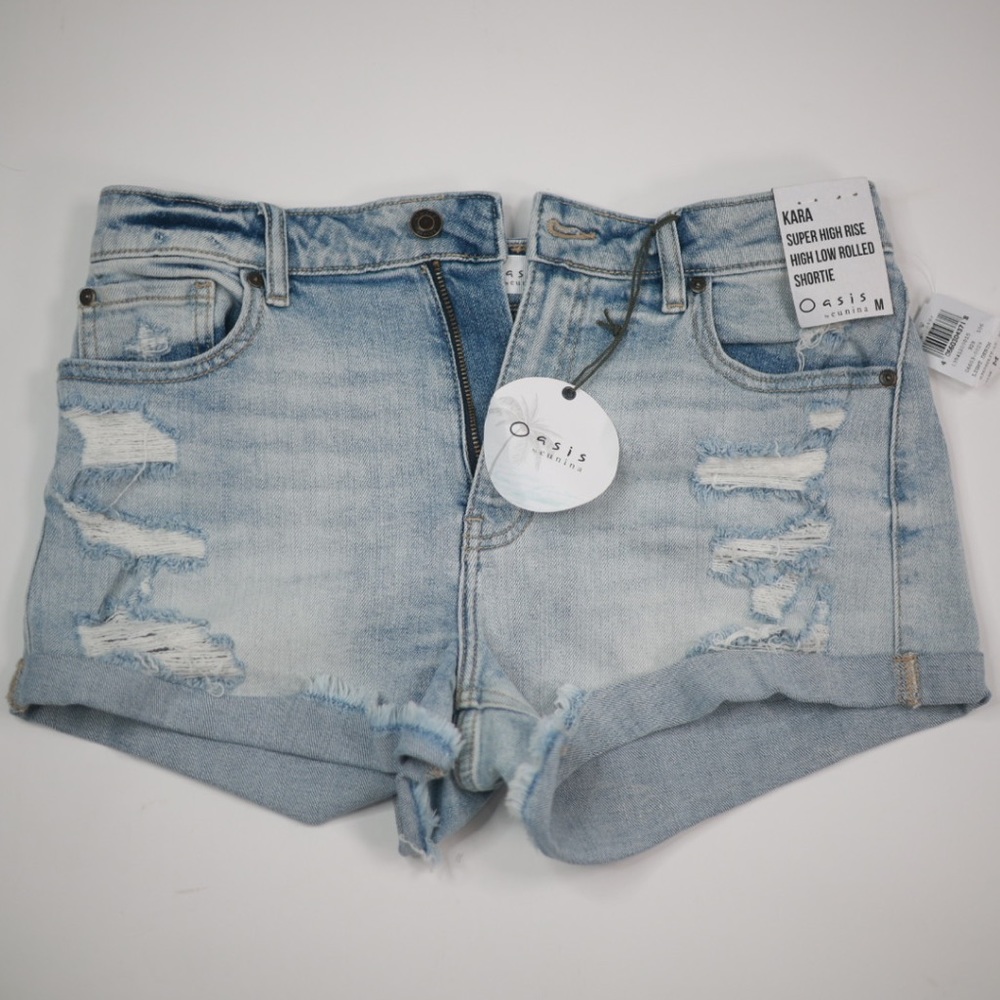 NWT DENIM SHORTS SUPER HIGH RISE OASIS